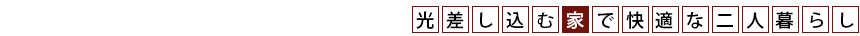 光差し込む家で快適な二人暮らし