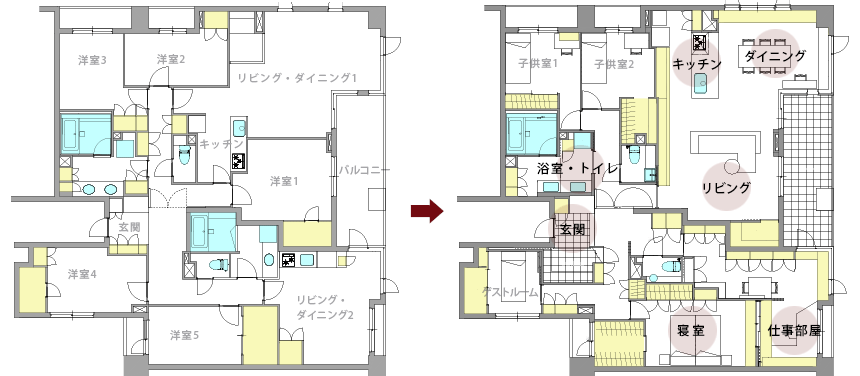 仕事部屋のある家図面